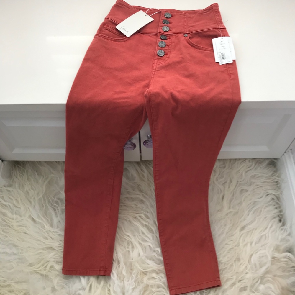 Joie Laurelle Cropped High Waisted Pants - Picture 3 of 9